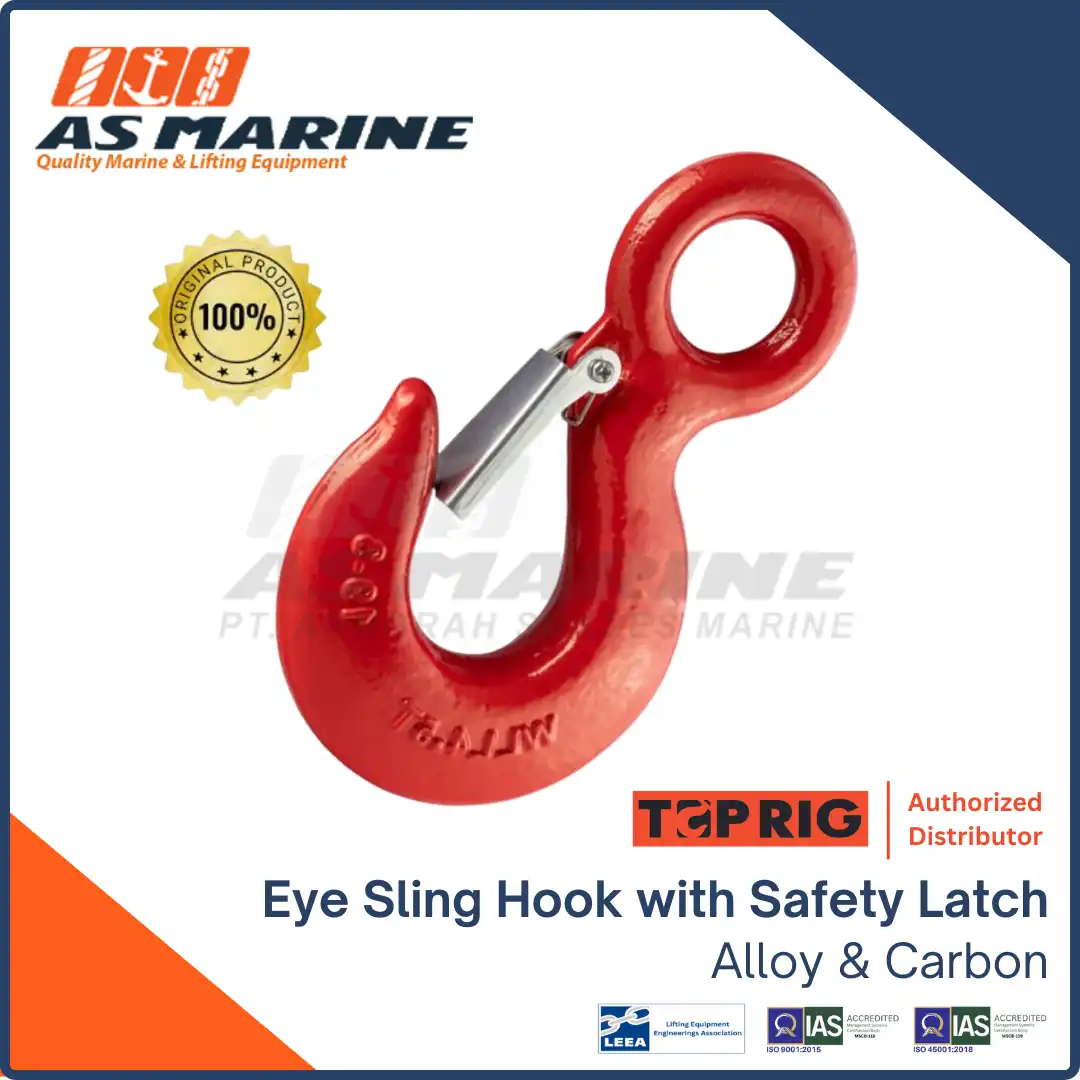 Eye Sling Hook with Safety Latch